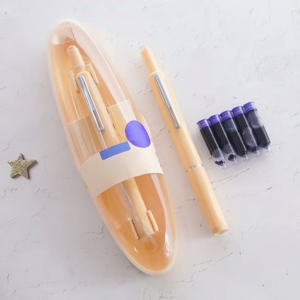 Ergonomic Retractable Fountain Pen