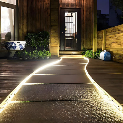 Solar COB DIY Waterproof Outdoor Recessed LED Flexible Linear Light