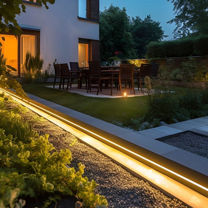 Solar COB DIY Waterproof Outdoor Recessed LED Flexible Linear Light