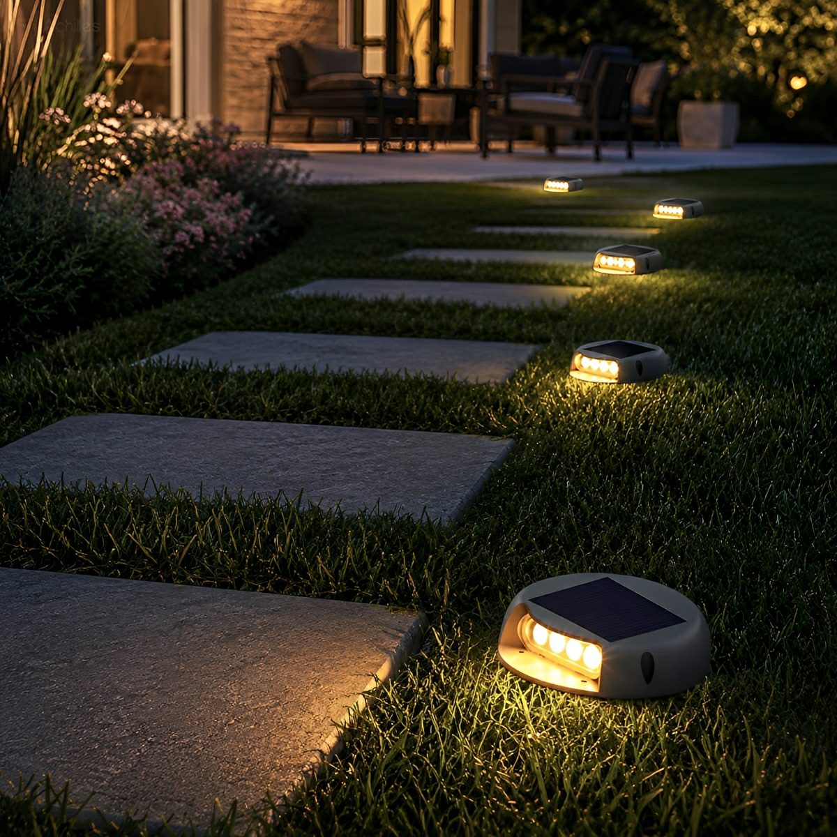 Solar Deck Stair Lights LED Outdoor Step Lights