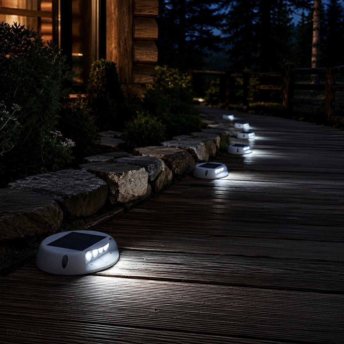 Solar Deck Stair Lights LED Outdoor Step Lights