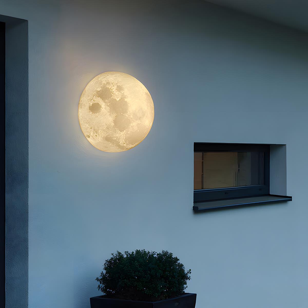 Hemisphere Moon Waterproof Outdoor Porch LED Exterior Wall Lights