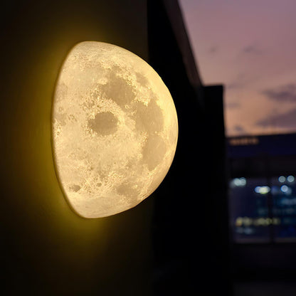 Hemisphere Moon Waterproof Outdoor Porch LED Exterior Wall Lights