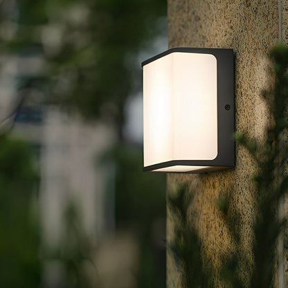Solar Motion Sensor Geometric Waterproof Outdoor LED Porch Wall Lights