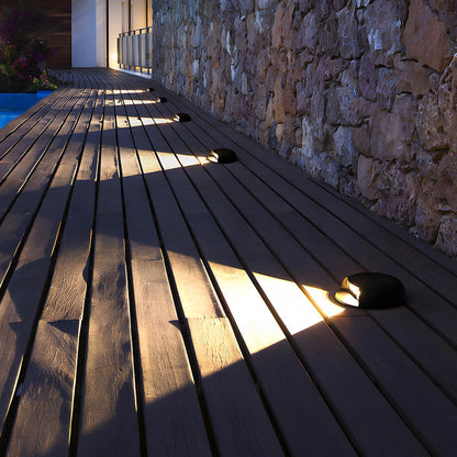 Solar Outdoor Waterproof RGB LED Step Deck Lights Star Stairs