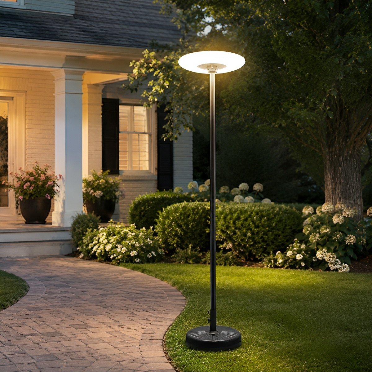 Solar Waterproof Dish Moving & Lifting Outdoor LED Floor Lamps