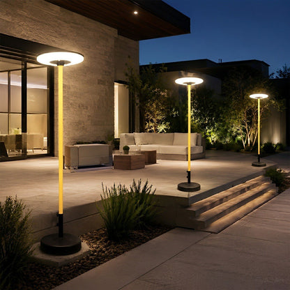 Solar Waterproof Dish Moving & Lifting Outdoor LED Floor Lamps