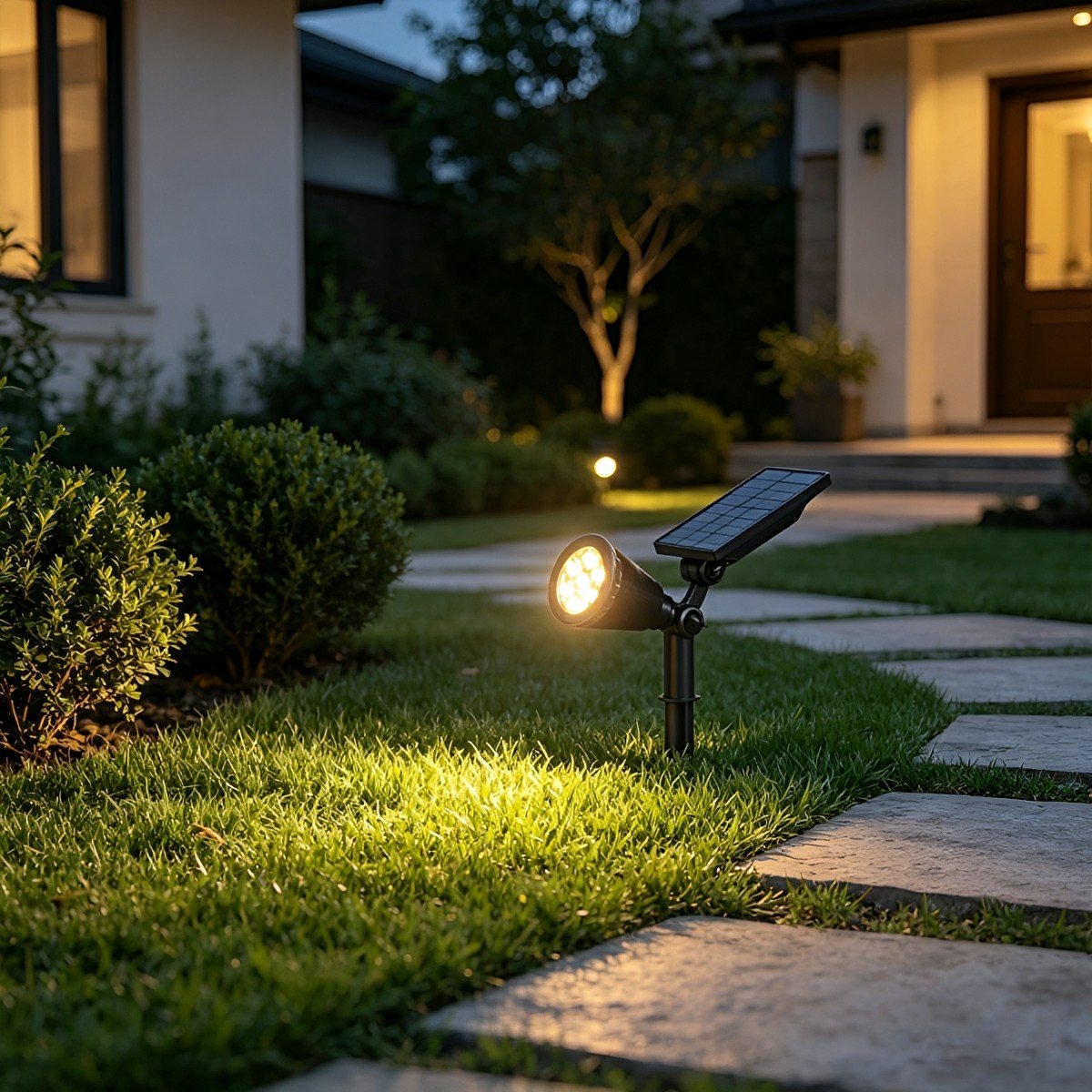 Solar Waterproof LED Landscape Tree Lighting Outdoor Spot Light