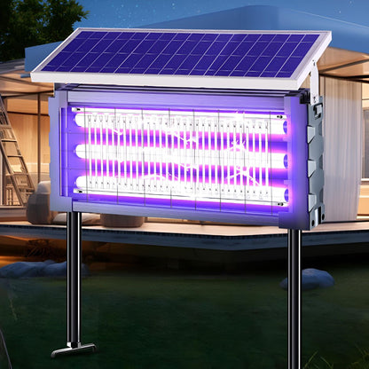 Solar Waterproof LED Outdoor Lawn Mosquito Bug Zapper Killer Lights