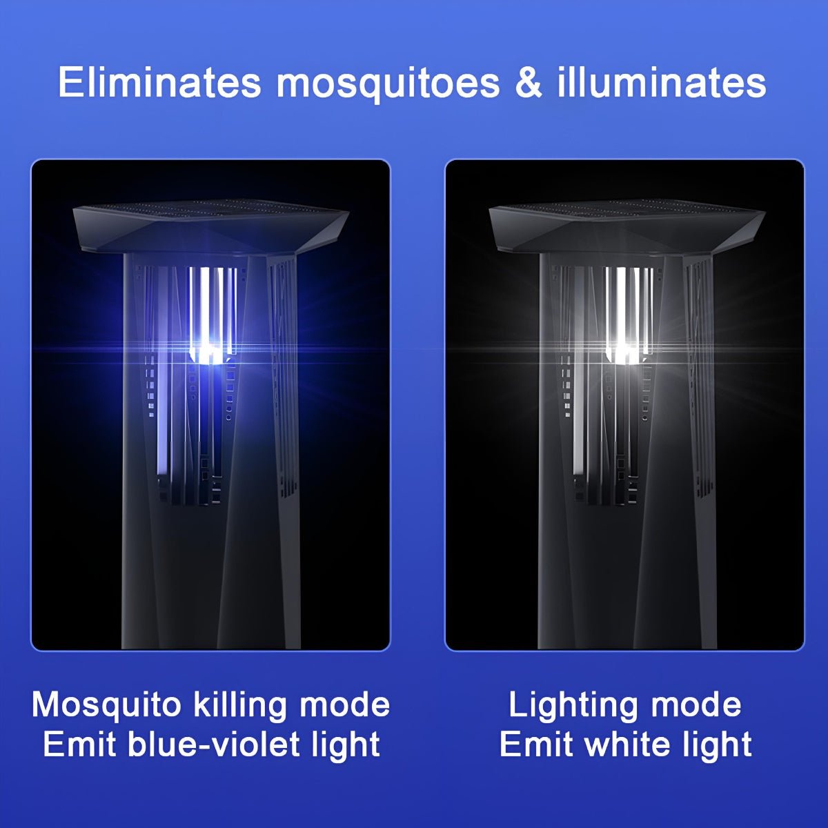 Solar Waterproof LED Outdoor Mosquito Bug Zapper Killer Lawn Lights