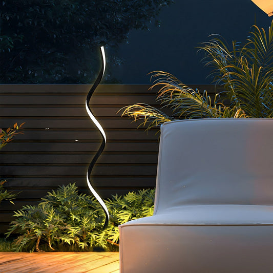 Waterproof Minimalist Spiral Outdoor LED Landscape Lawn Lights