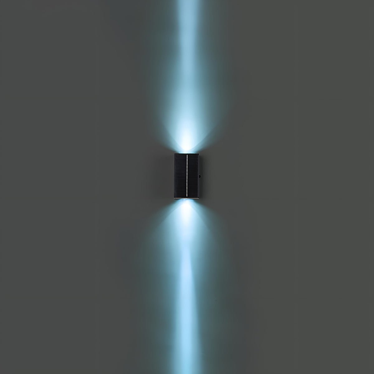Solar Waterproof Modern Black Up&Down LED Outdoor Wall Washer Spot Lights