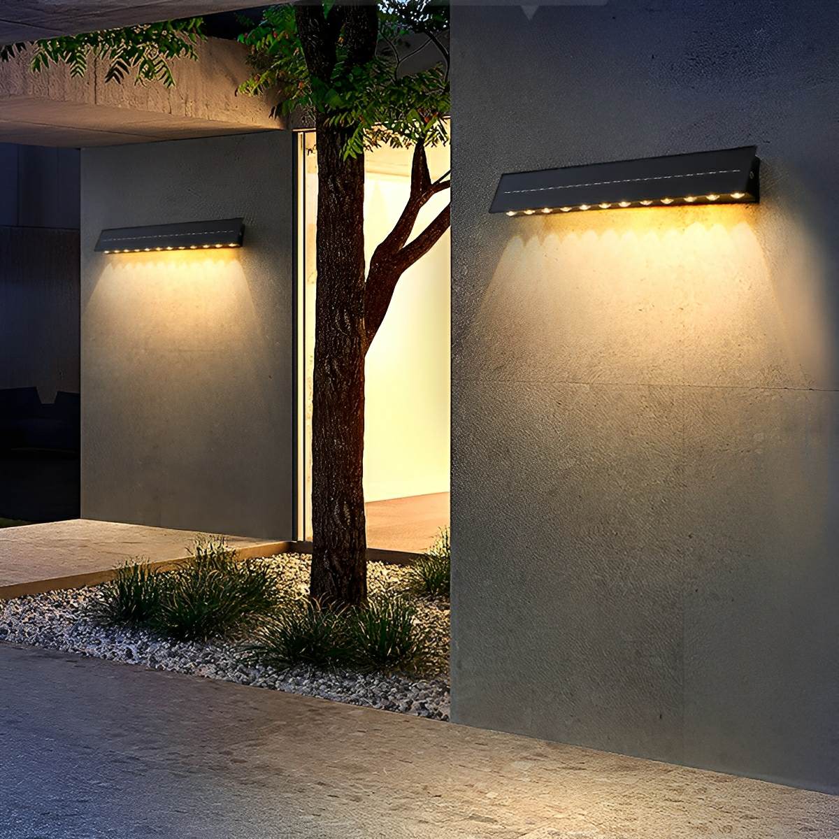 Solar Waterproof Modern Down LED Outdoor Wall Washer Light