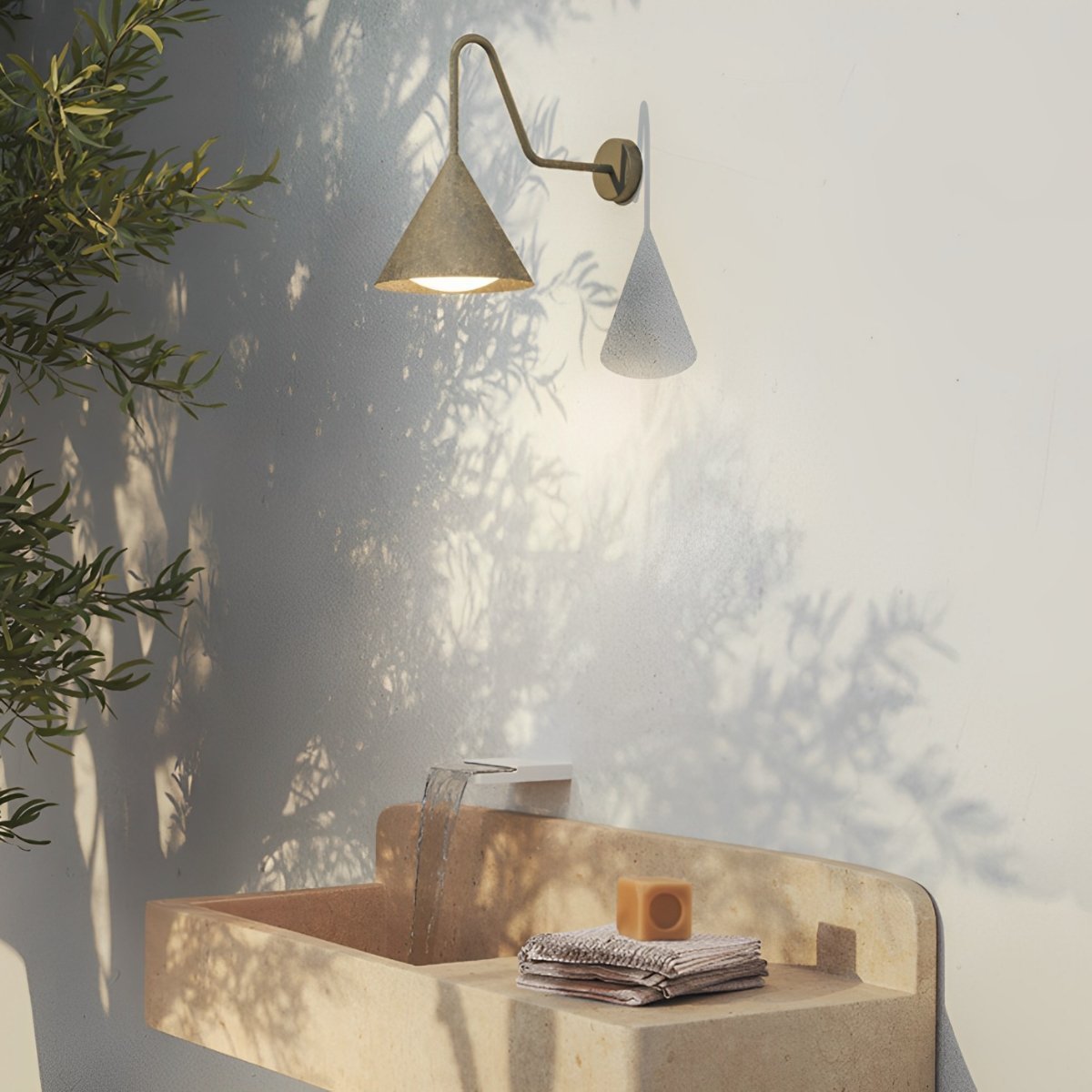 Solar Waterproof Modern Minimalist Bell LED Outdoor Wall Sconces