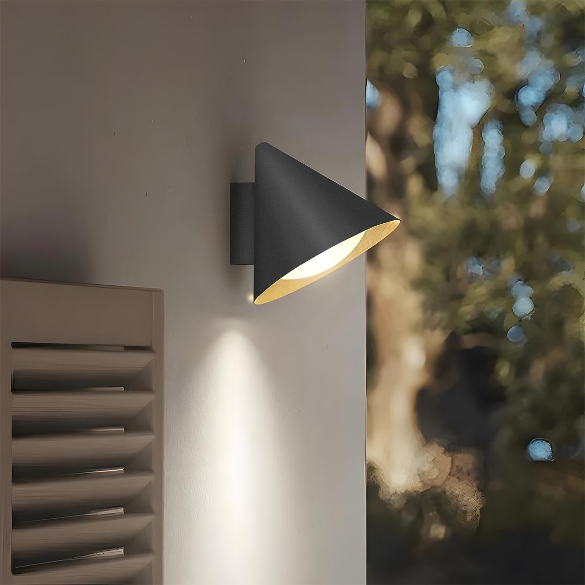 Solar Waterproof Modern Minimalist Bell LED Outdoor Wall Sconces