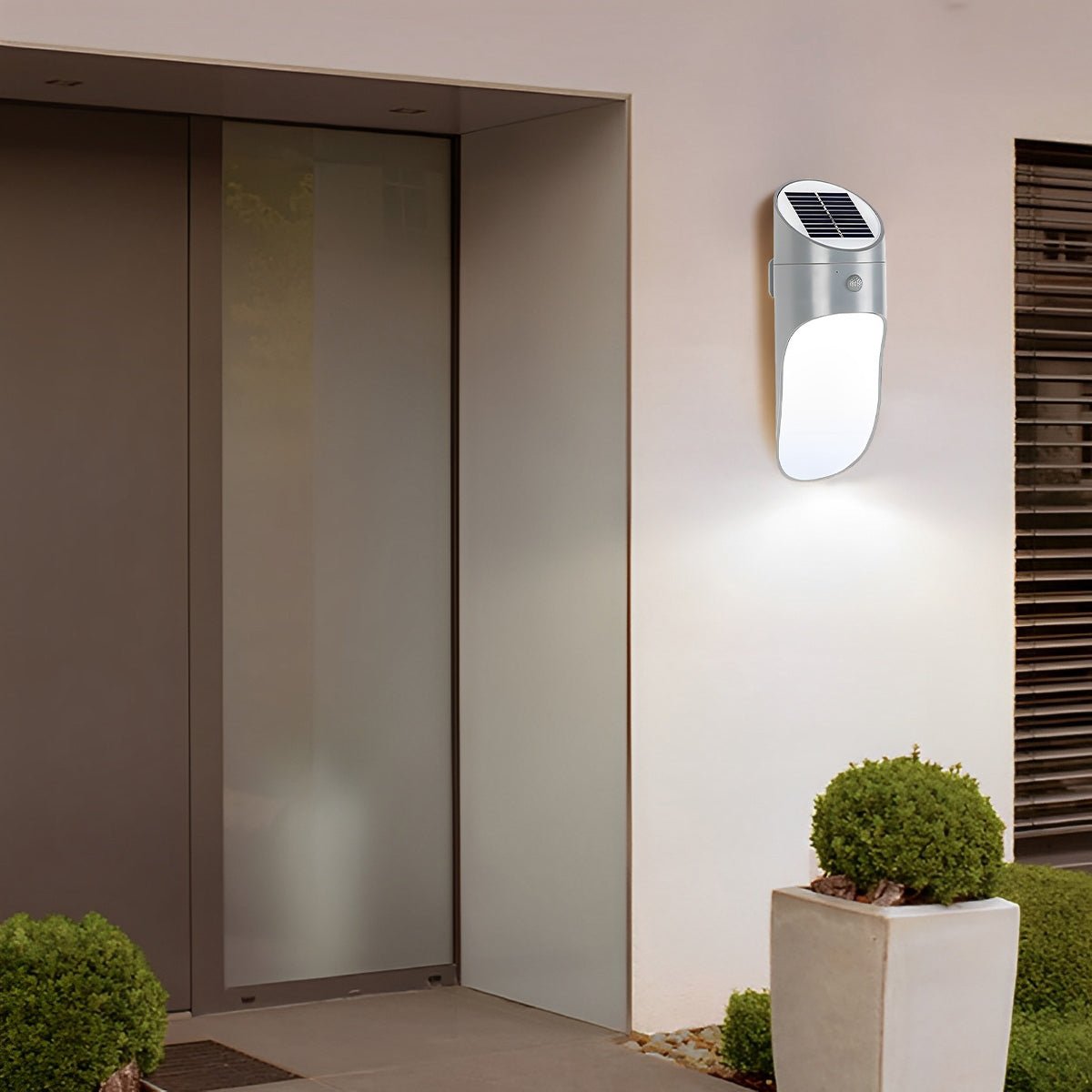 Solar Waterproof Modern Sensor Mode Outdoor Porch LED Wall Lights
