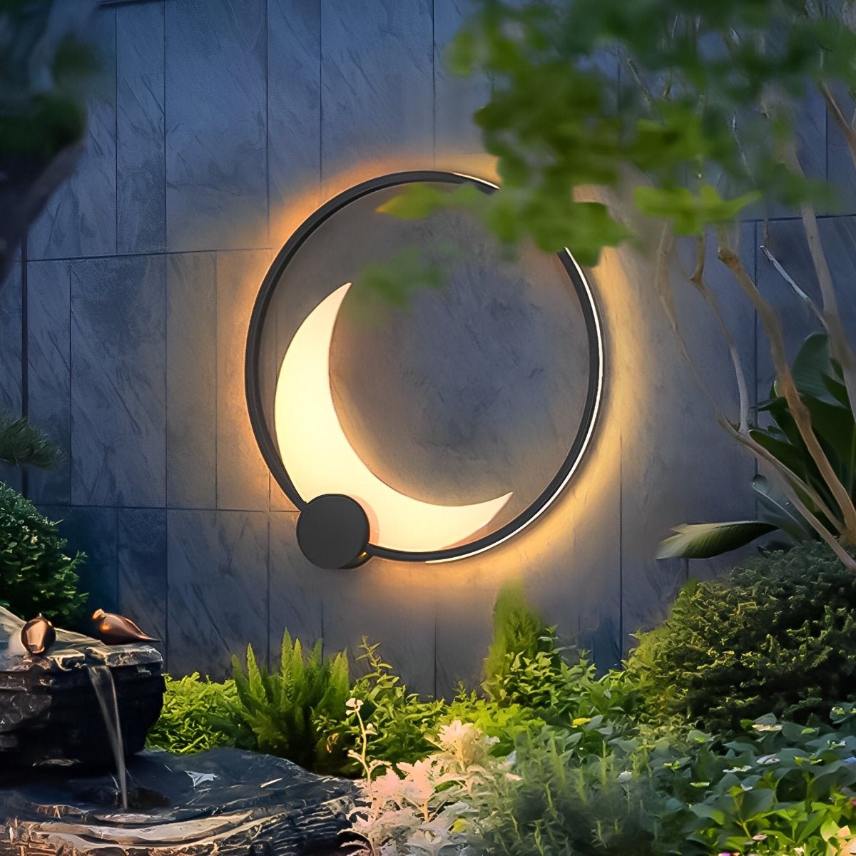 Waterproof Moon Outdoor Wall Sconces