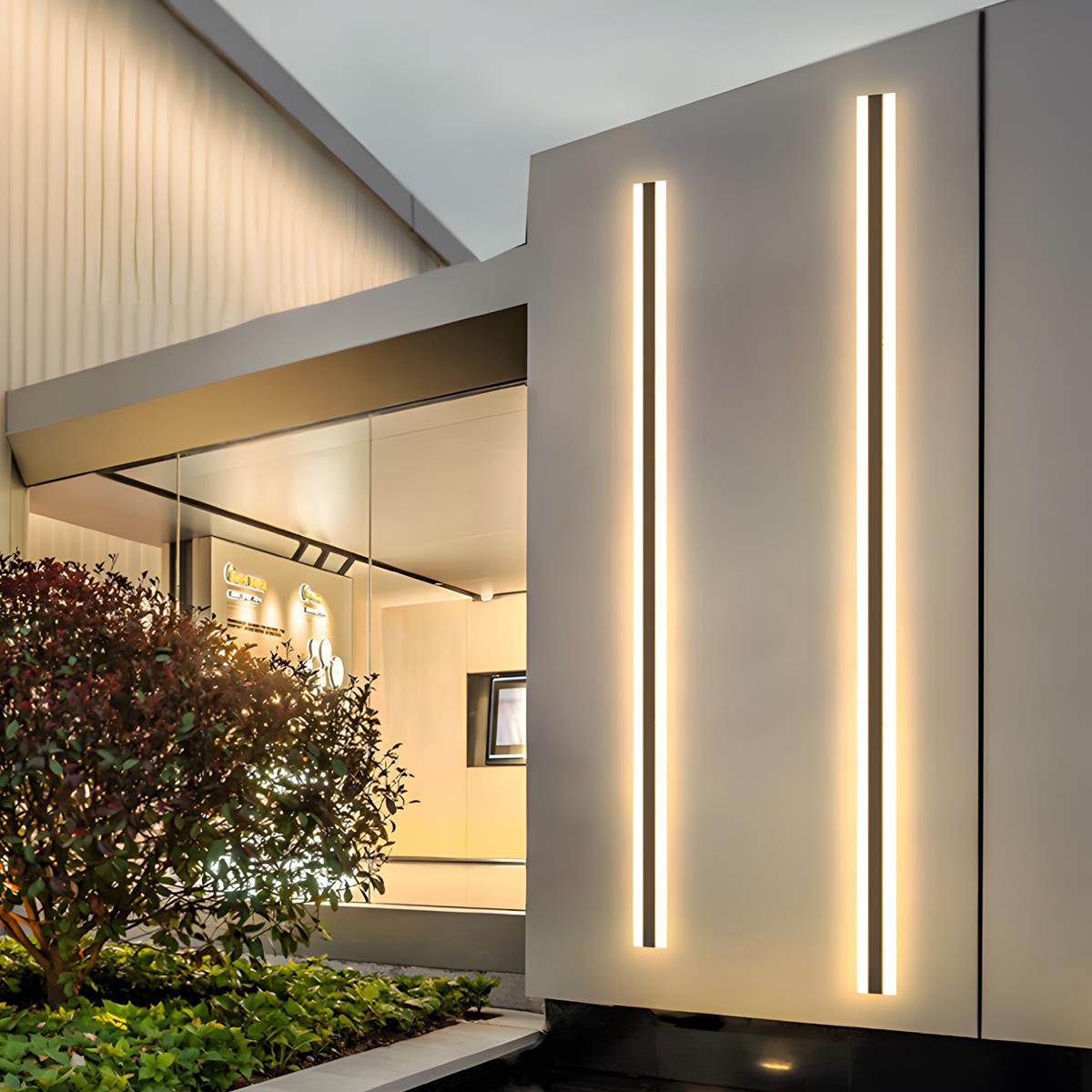 Solar Waterproof Outdoor LED Strip Porch Light Exterior Wall Lights