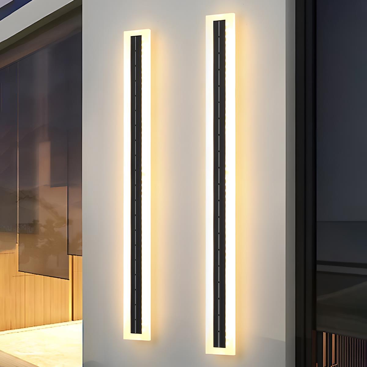 Solar Waterproof Outdoor LED Strip Porch Light Exterior Wall Lights