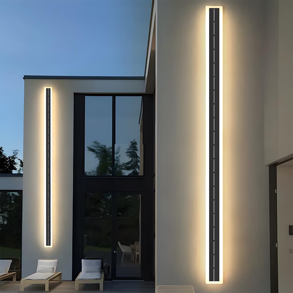 Solar Waterproof Outdoor LED Strip Porch Light Exterior Wall Lights