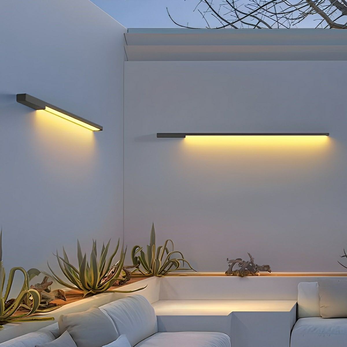Waterproof Outdoor Long Light Strip LED Exterior Wall Lights