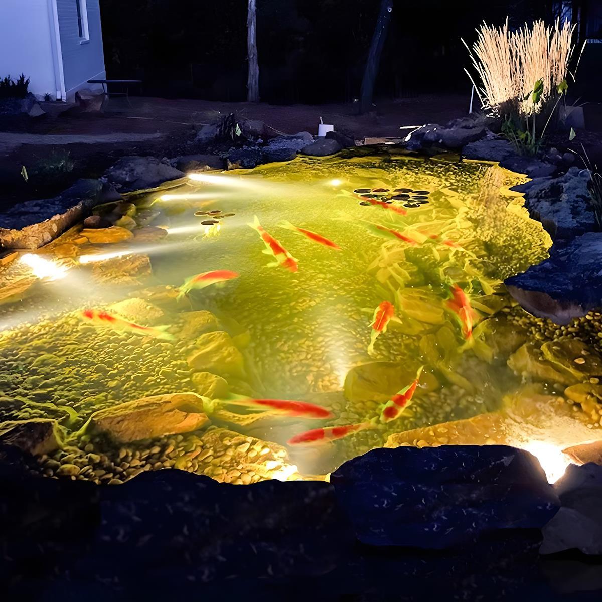 Solar Waterproof Outdoor  Submersible Spot Lights Underwater