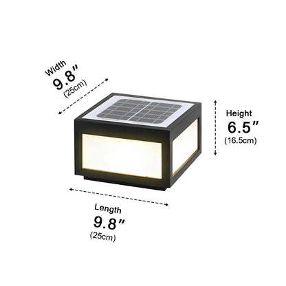 Waterproof Post Cap Aluminum Column Pedestal Light