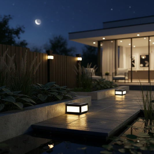 Waterproof Post Cap Aluminum Column Pedestal Light