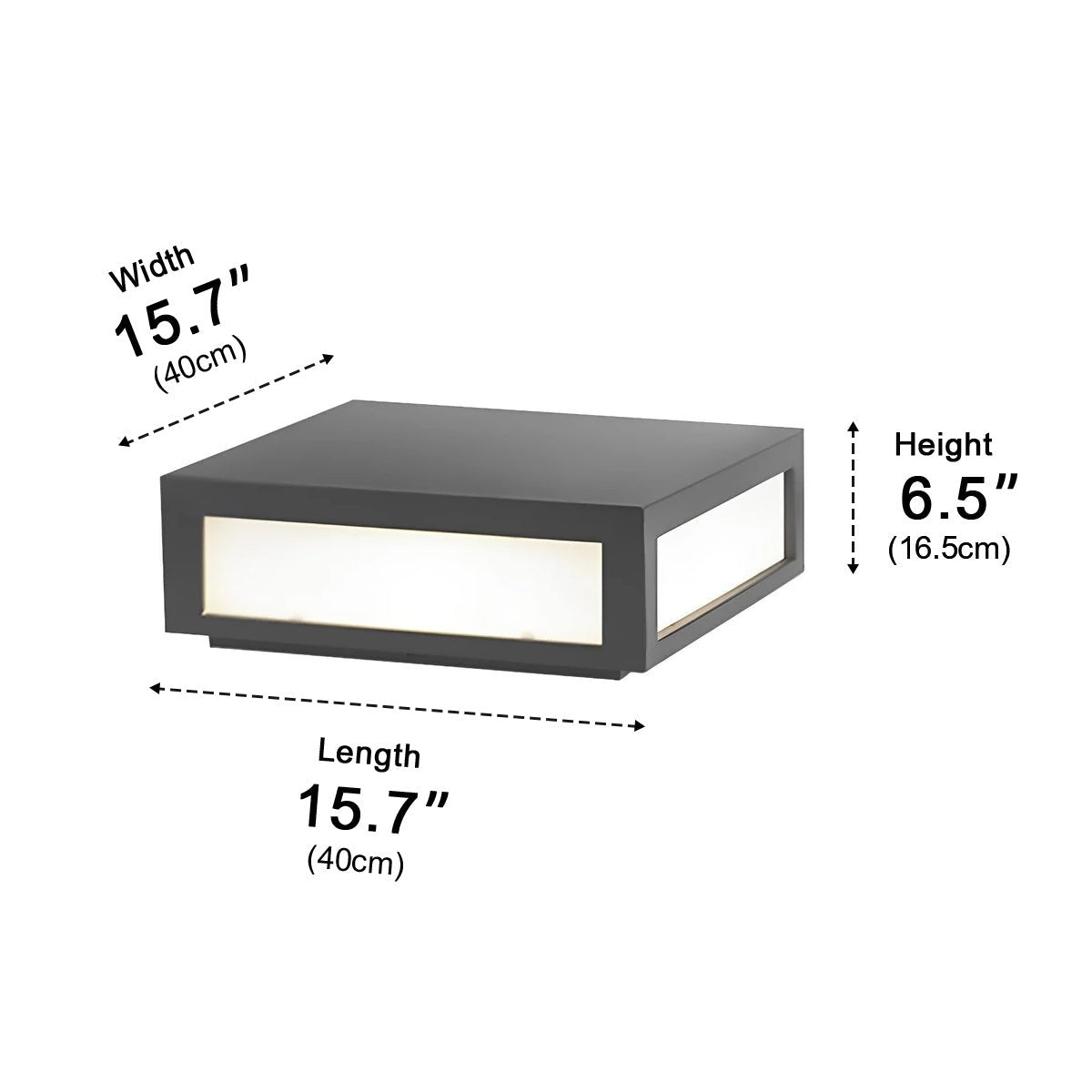 Modern Waterproof LED Fence Outdoor Post Cap Light