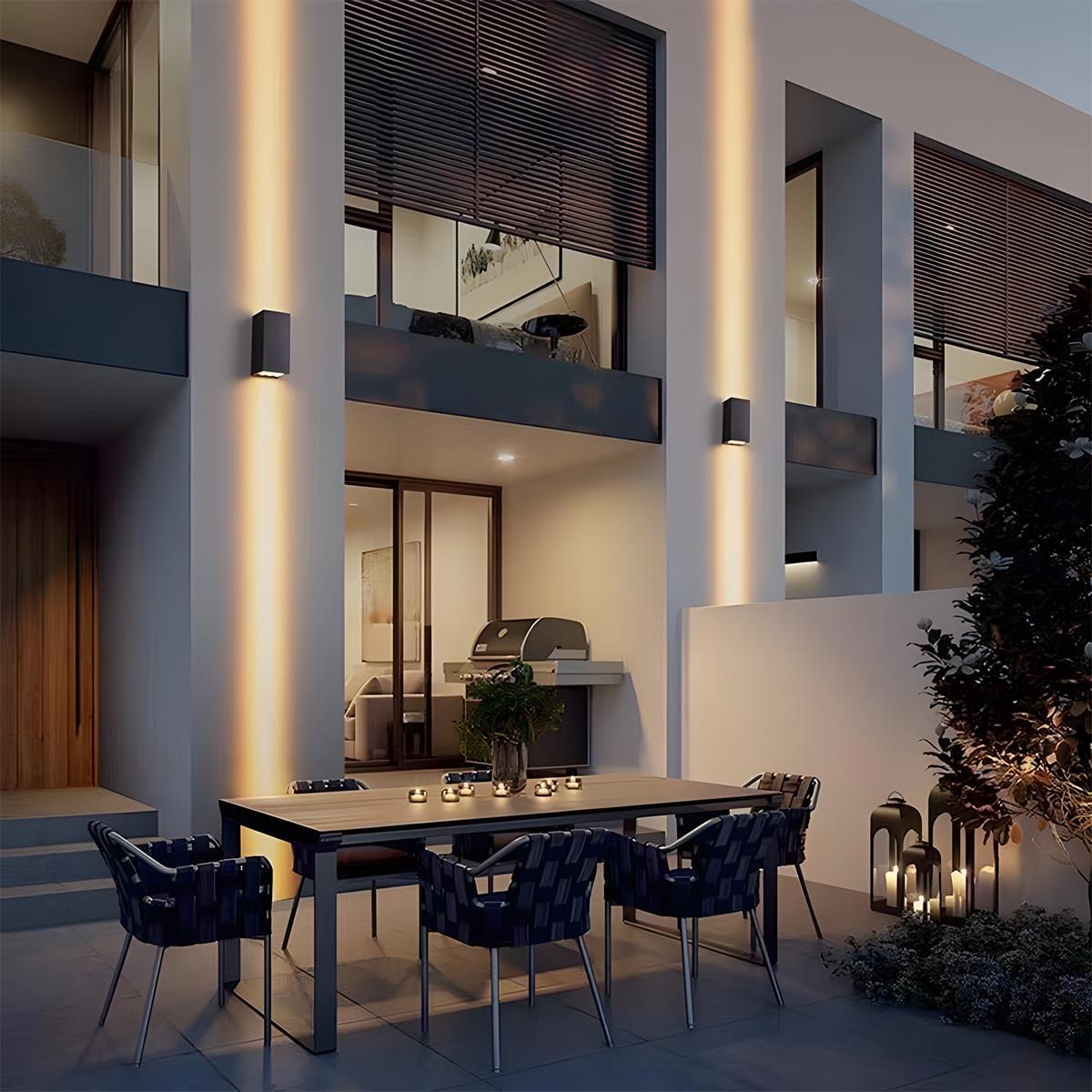 Modern Waterproof Up and Down LED Outdoor Wall Sconces