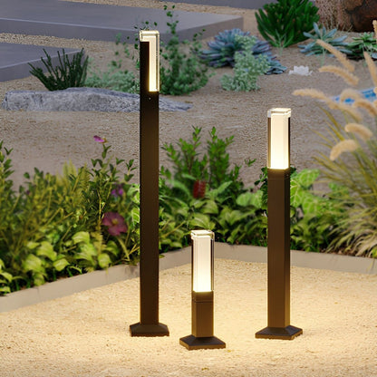 Square Column Modern LED Outdoor Pathway Lights