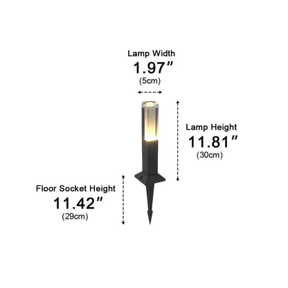 Square Column Modern LED Outdoor Pathway Lights