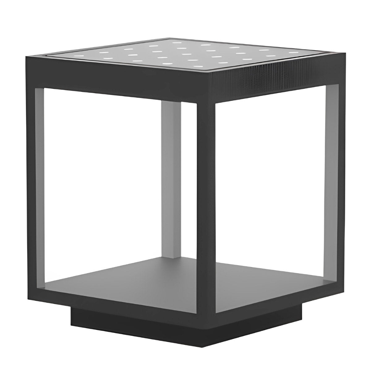 Square Hollow Frame Waterproof LED Courtyard Post Cap Light