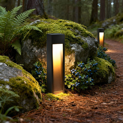 Outdoor Square LED Waterproof Black Pathway Walkway Lights