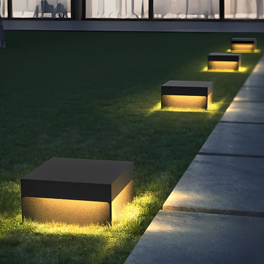 Square Waterproof LED Stainless Steel Post Lights Outdoor Fence Post Cap Lights