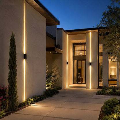 Square Waterproof Outdoor Up and Down LED Spot Lights Exterior Wall Washer Light