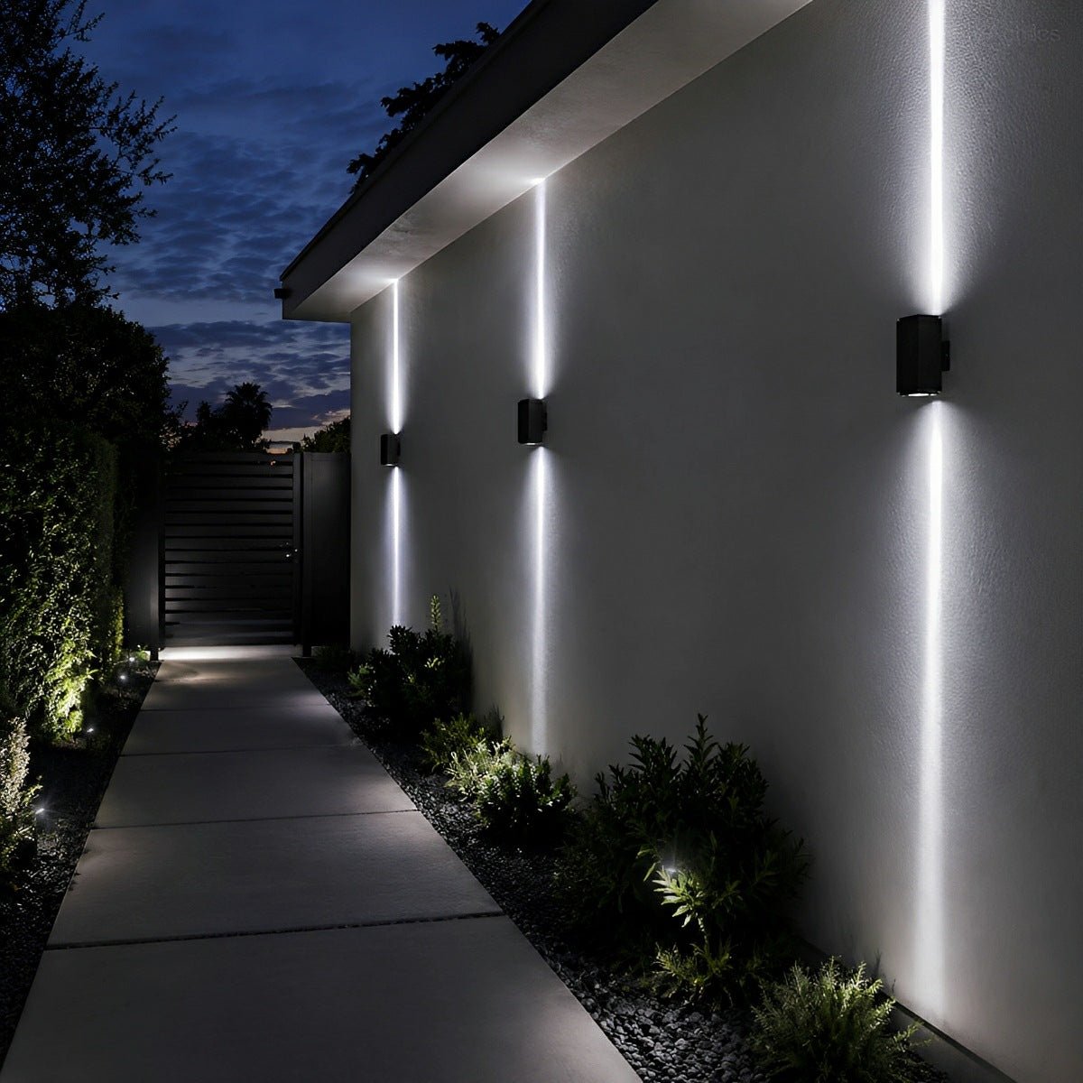 Square Waterproof Outdoor Up and Down LED Spot Lights Exterior Wall Washer Light