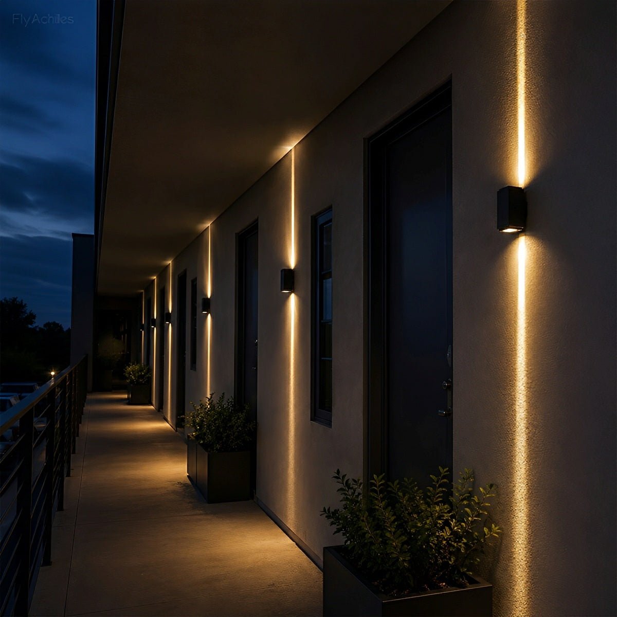 Square Waterproof Outdoor Up and Down LED Spot Lights Exterior Wall Washer Light