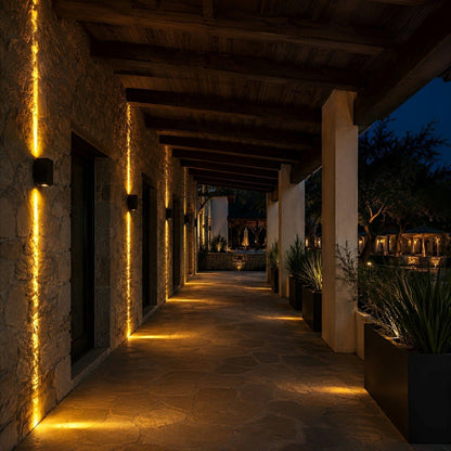 Square Waterproof Outdoor Up and Down LED Spot Lights Exterior Wall Washer Light