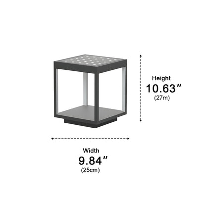 Stainless Steel Waterproof Square Hollow LED Outdoor Post Lights