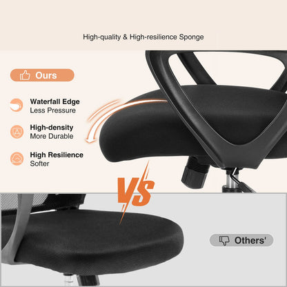 Tall 360 ° Rotatable Modern Ergonomic Office Chair with Armrest