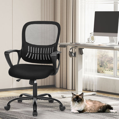 Tall 360 ° Rotatable Modern Ergonomic Office Chair with Armrest