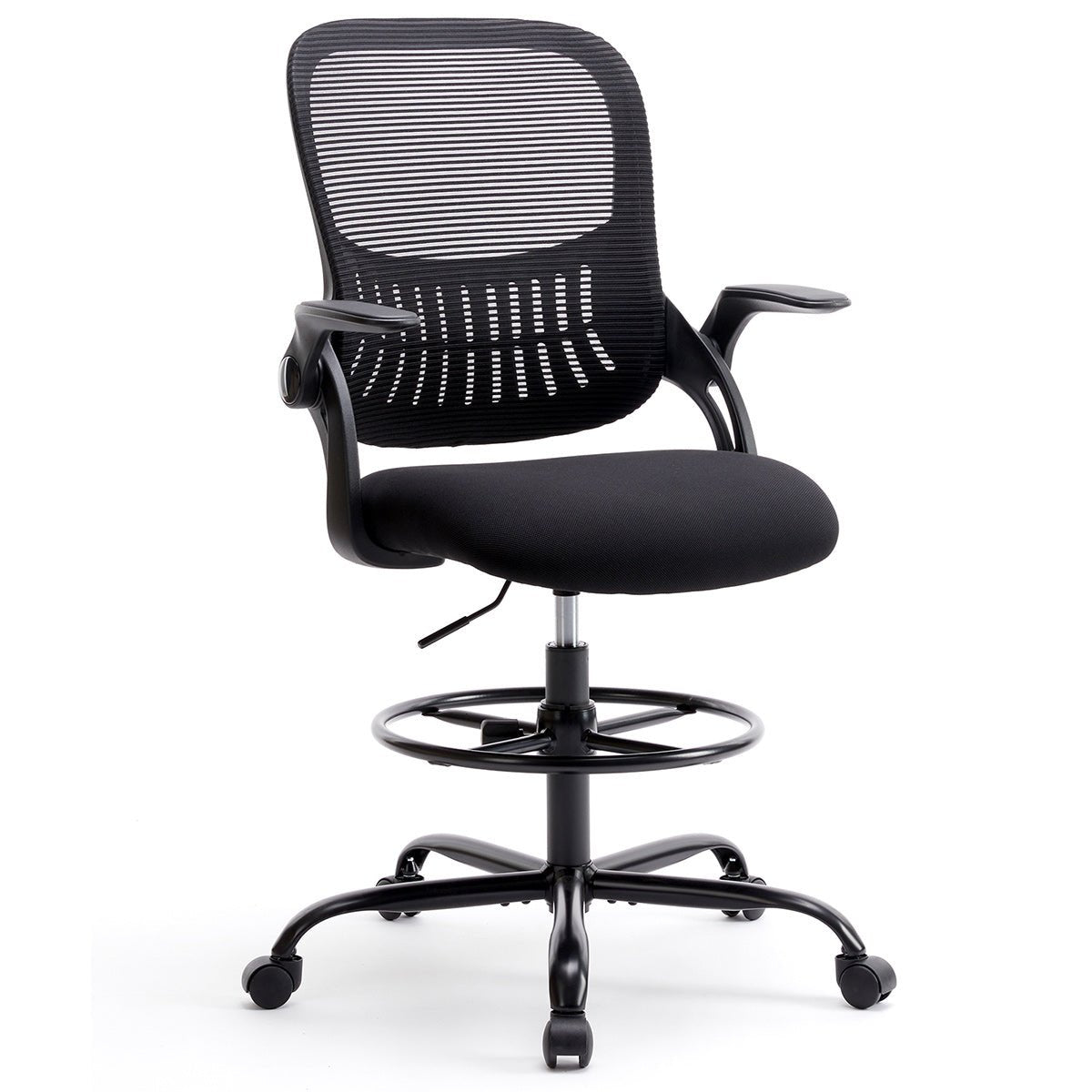 Tall 360 ° Rotatable Modern Ergonomic Office Chair with Armrest