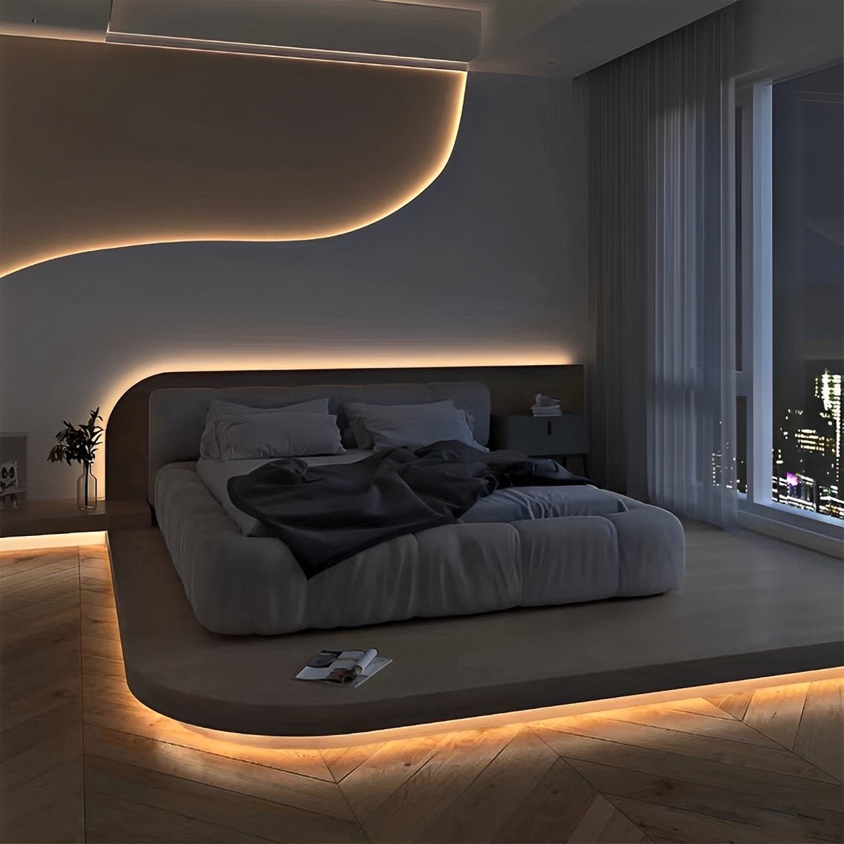 Thin Skyline DC 24V Recessed COB LED Slim Flexible Linear Lights