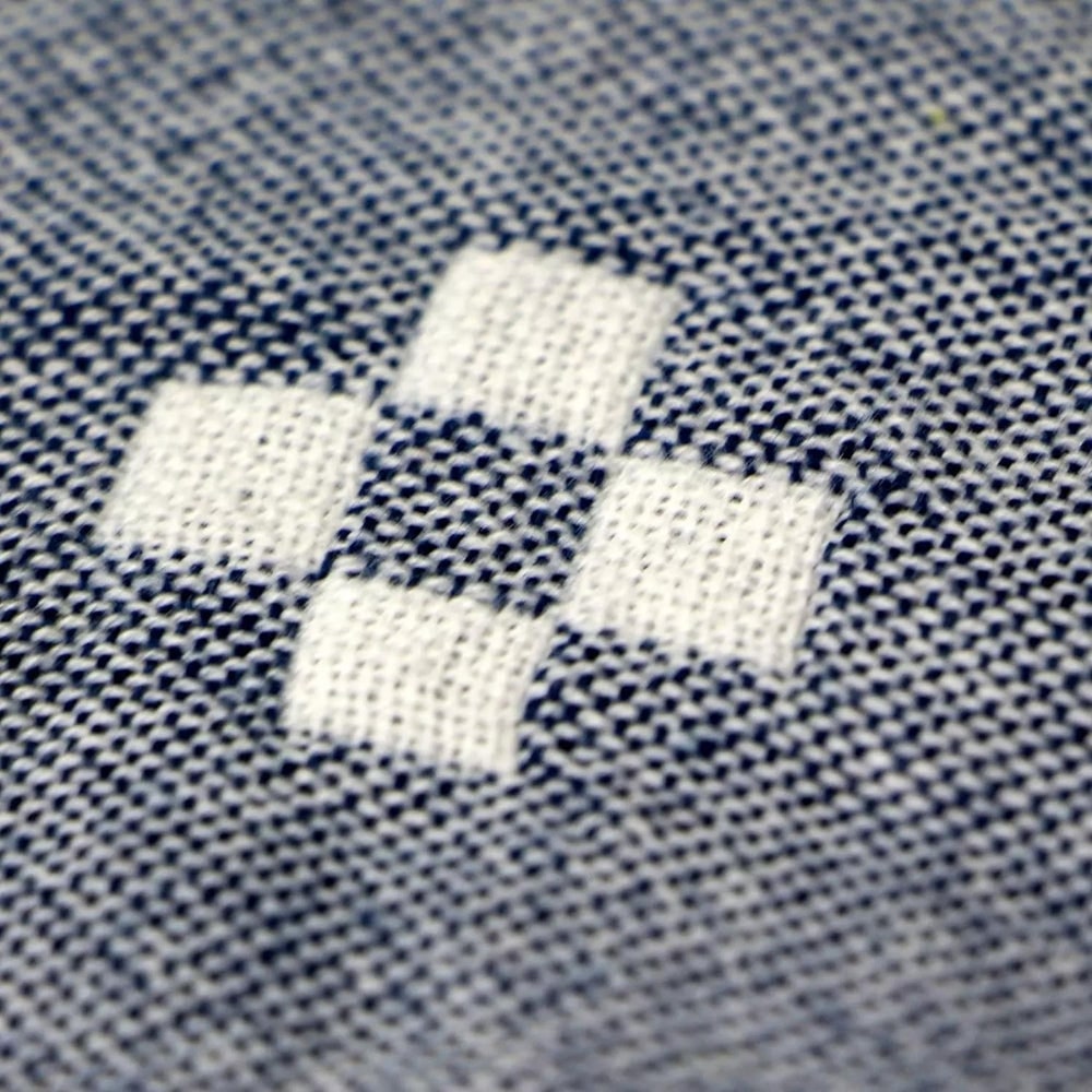 Fluffy Cotton Throw, Geometric Pattern