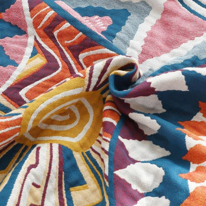 All-Season Fluffy Cotton Throw Blanket