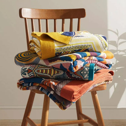 All-Season Fluffy Cotton Throw Blanket