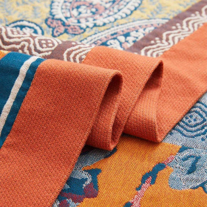 All-Season Fluffy Cotton Throw Blanket