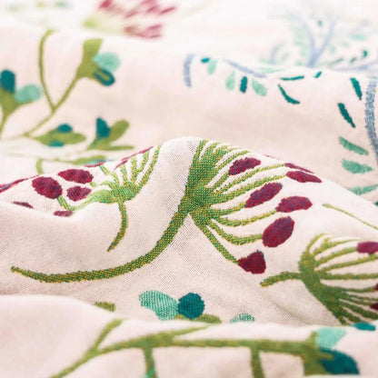 Fluffy Cotton Floral Throw Blanket
