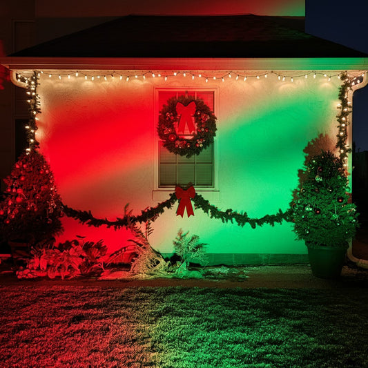 Color-changing Outdoor Waterproof RGB LED Spot Light Landscape Tree Lighting With Remote Control
